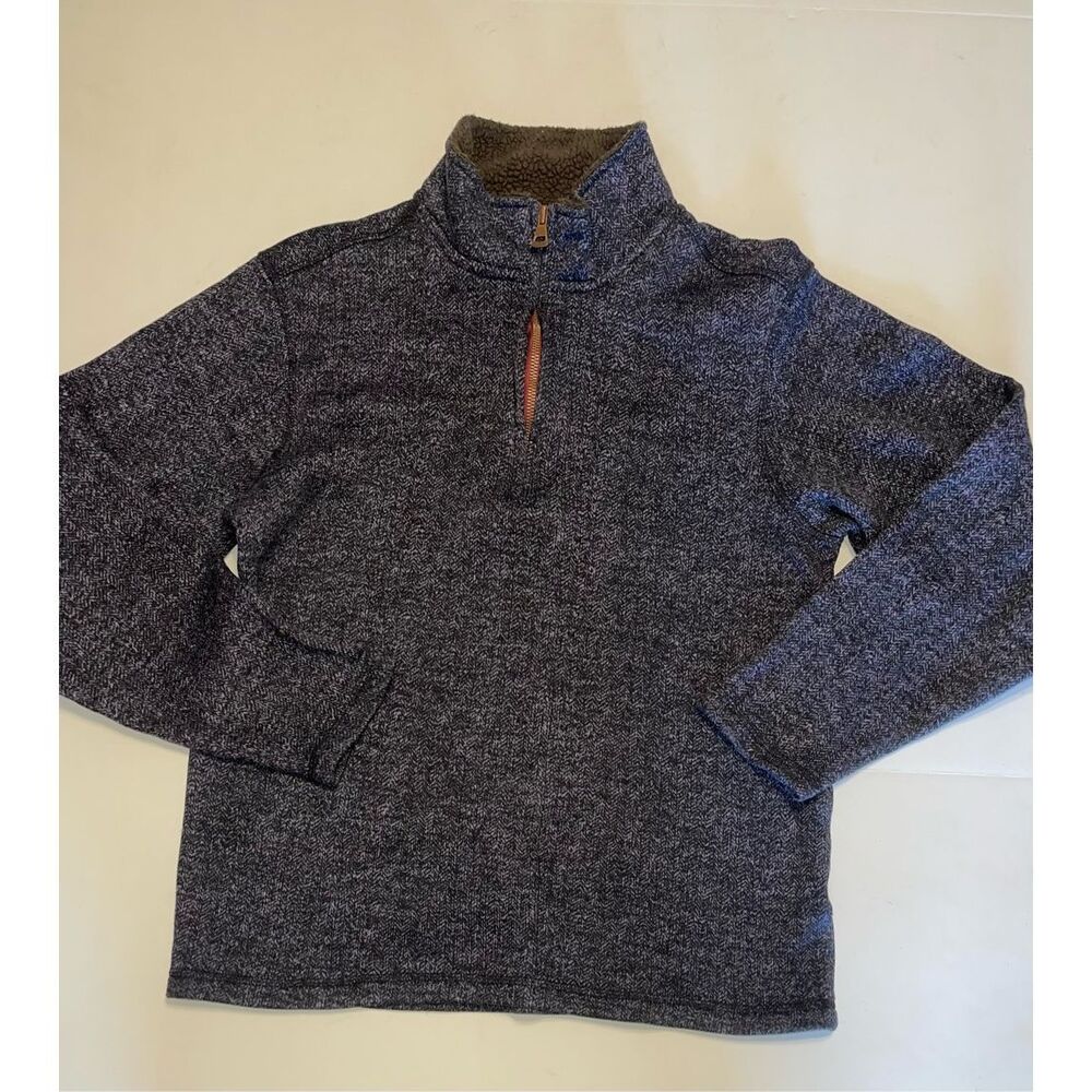 Men’s Sweater Weatherproof Vintage Medium  1/4 Zip‎ Polyester Blue A54